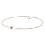 Colier din Argint 925 ( 0.65 grame ) cu Perlă de Apă Dulce Culoarea Lavandei și Zircon Cubic