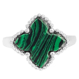 Inel din Argint 925 ( 2.34 grame ) cu Malachit 2.48 Carate