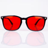 EMPORIA bluelight blocking glasses, red lens, black frame