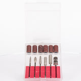 Pilă de unghii profesională Emporia Beauty cu capete interschimbabile – Roz