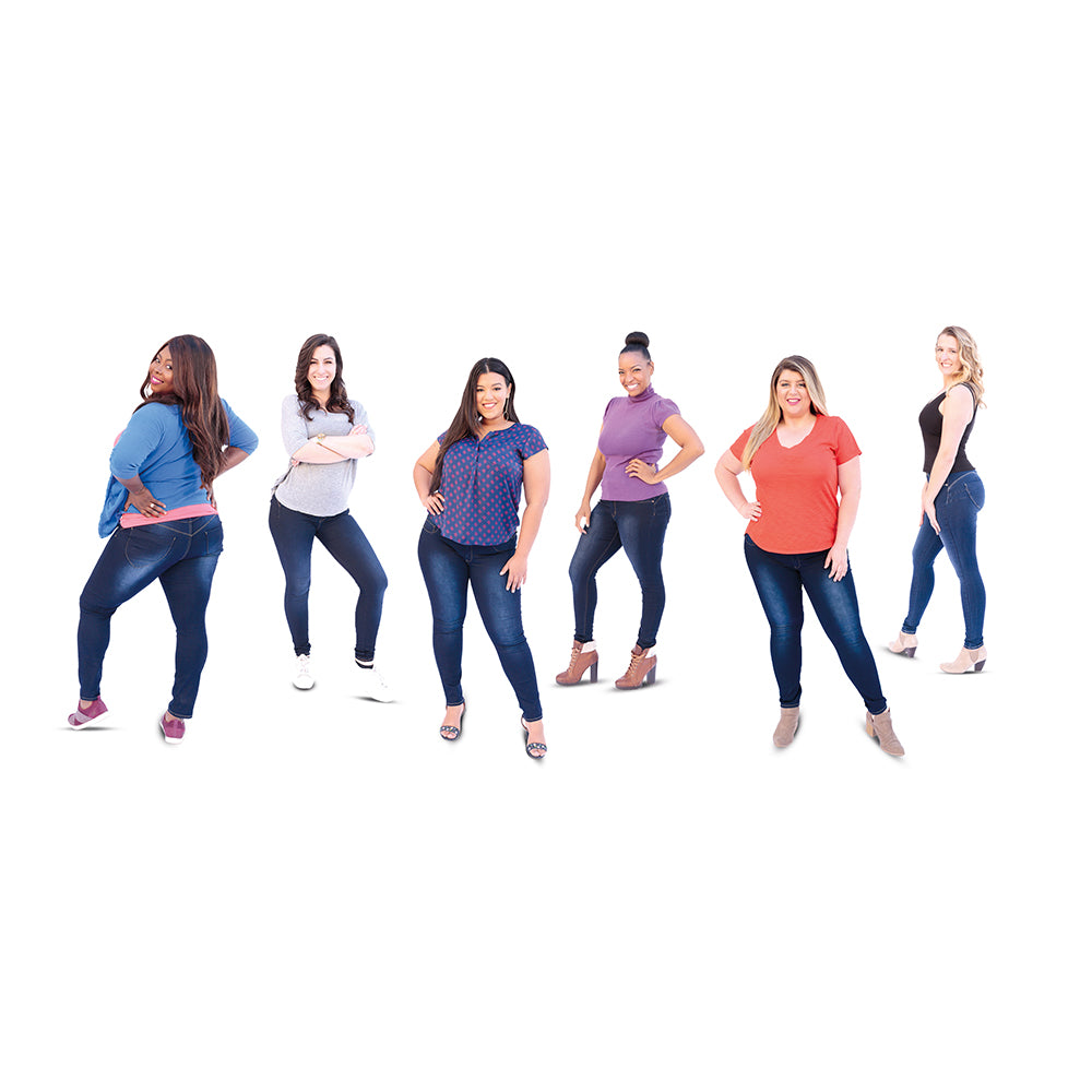 MyFit Jeans Leggings – Colanți cu efect denim care se potrivesc oricărui tip de siluetă (EU size: 44-50)
