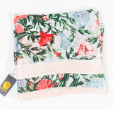 Eșarfă „Briza Orhideelor”, 85 x 180 cm, albă, 100% mătase vegană