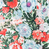 Eșarfă „Briza Orhideelor”, 85 x 180 cm, albă, 100% mătase vegană