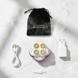 Velform dispozitiv reîncărcabil pentru îndepărtarea părului, fără durere, cu capăt placat cu aur de 18K