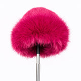 Căciulă de iarnă din blană artificială, roz – mărime universală.