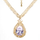Set din Aliaj Placat cu Aur cu Cristal Alb Emporia®