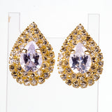 Set din Aliaj Placat cu Aur cu Cristal Alb Emporia®