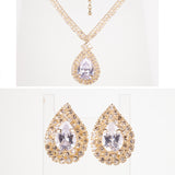 Set din Aliaj Placat cu Aur cu Cristal Alb Emporia®