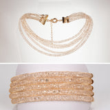 Set din Aliaj Placat cu Aur cu Cristal Alb Emporia®