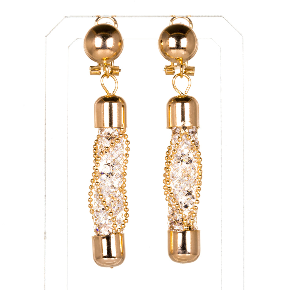 Set din Aliaj Placat cu Aur cu Cristal Alb Emporia®