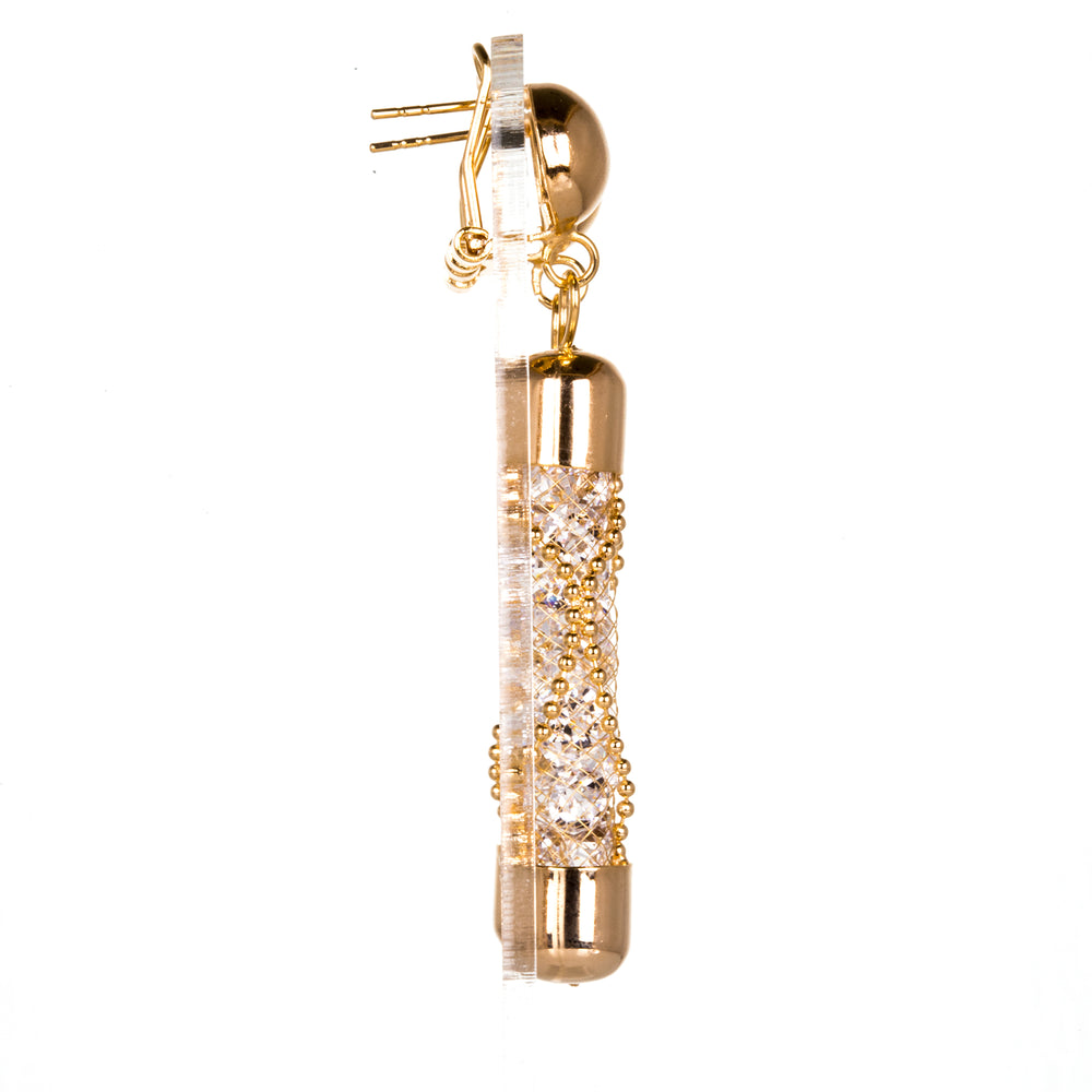 Set din Aliaj Placat cu Aur cu Cristal Alb Emporia®
