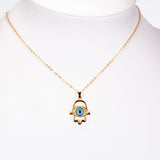 Colier din Aliaj Placat cu Aur ( 5 grame ) cu Email