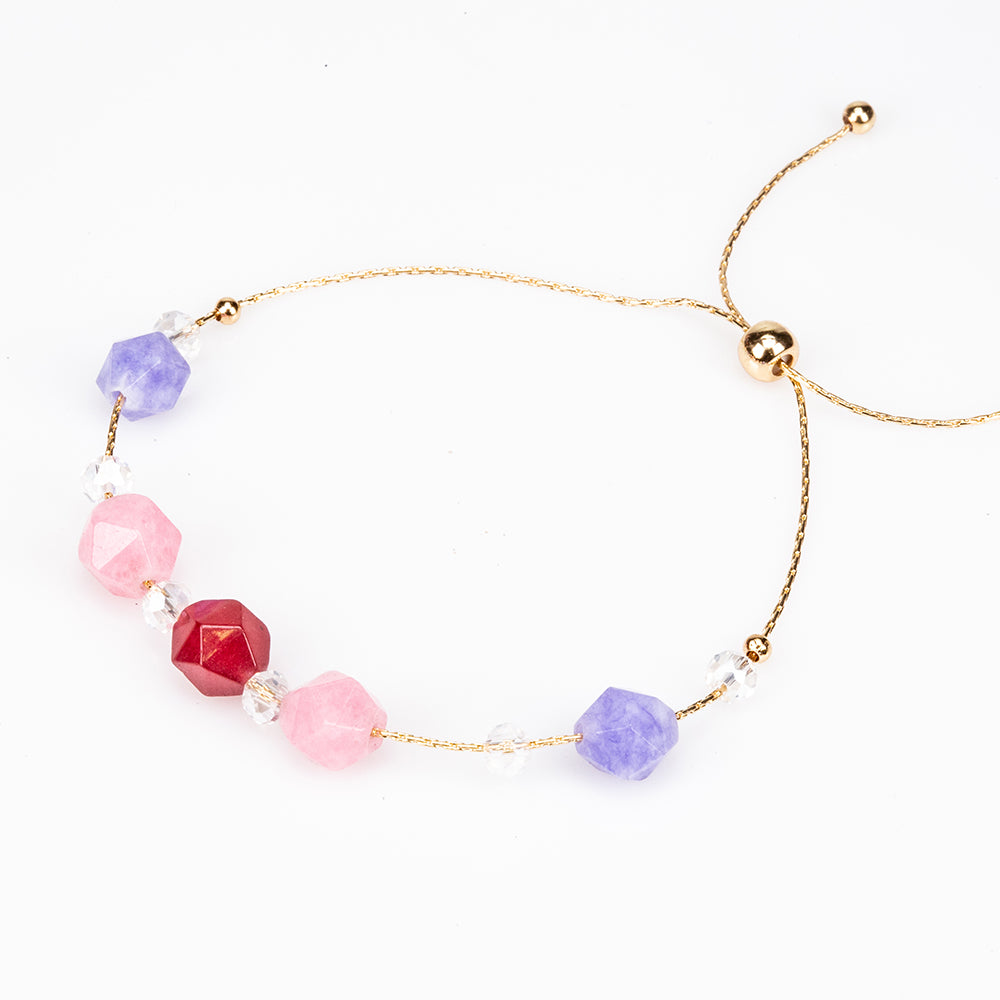 Set din Aliaj Placat cu Aur cu Turmalină ( Colier+Cercei+Brățară )