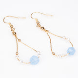 Set din Aliaj Placat cu Aur cu Turmalină ( Colier+Cercei+Brățară )