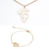 Set din Aliaj Placat cu Aur ( 6.5 grame ) ( Colier+Brățară )