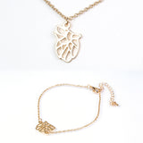Set din Aliaj Placat cu Aur ( 6.5 grame ) ( Colier+Brățară )