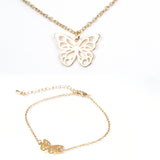 Set din Aliaj Placat cu Aur ( 6.5 grame ) ( Colier+Brățară )