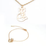 Set din Aliaj Placat cu Aur ( 6.5 grame ) ( Colier+Brățară )
