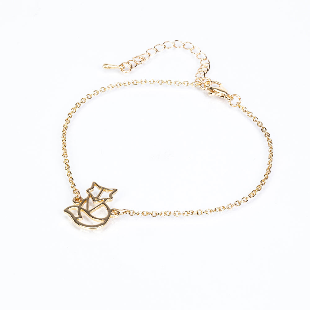 Set din Aliaj Placat cu Aur ( 6.5 grame ) ( Colier+Brățară )
