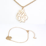 Set din Aliaj Placat cu Aur ( 6.5 grame ) ( Colier+Brățară )