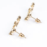 Gemeni Cercei din Aliaj Placat cu Aur ( 29 grame ) cu Cristal Alb Emporia®