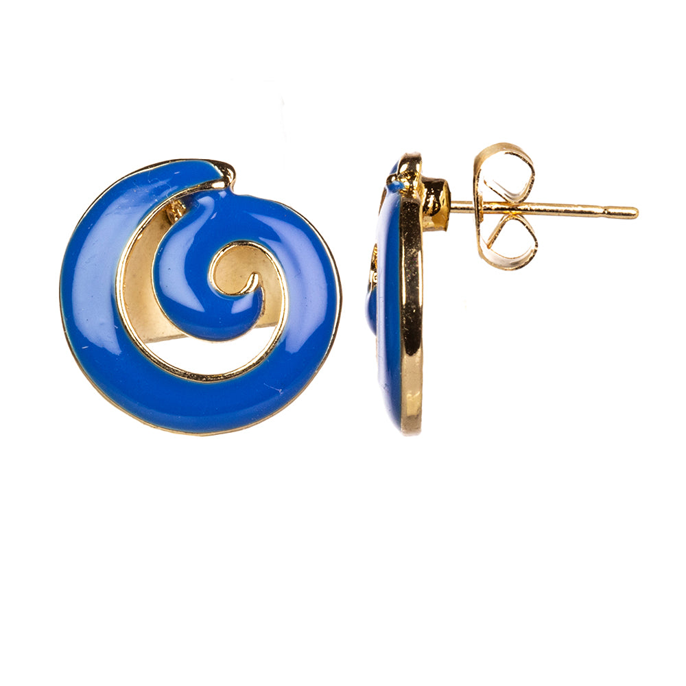 Set din Aliaj Placat cu Aur ( 35.29 grame ) cu Email ( Colier+Cercei )