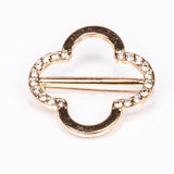 Set din Aliaj Placat cu Aur ( 0.48 grame ) cu Cristal Alb Emporia® 2.4 Carate ( Colier+Cercei+Brățară )