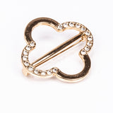 Set din Aliaj Placat cu Aur ( 0.48 grame ) cu Cristal Alb Emporia® 2.4 Carate ( Colier+Cercei+Brățară )