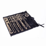 Set din Aliaj Placat cu Aur ( 0.48 grame ) cu Cristal Alb Emporia® 2.4 Carate ( Colier+Cercei+Brățară )