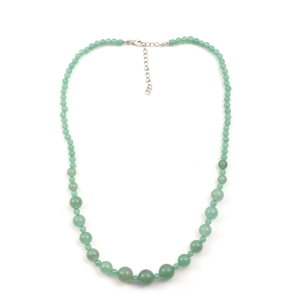 Colier din Argint 925 ( 0.82 grame ) cu Aventurin Verde 108 Carate