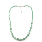 Colier din Argint 925 ( 0.82 grame ) cu Aventurin Verde 108 Carate