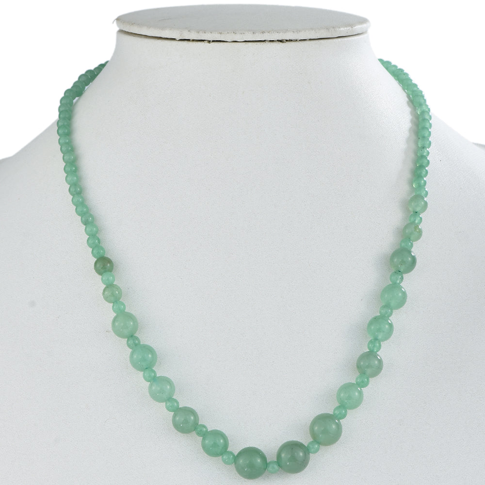 Colier din Argint 925 ( 0.82 grame ) cu Aventurin Verde 108 Carate