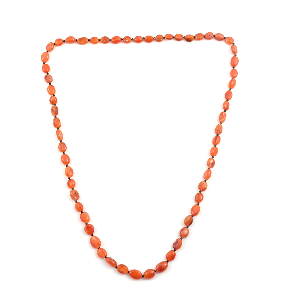 Colier din Pepită ( 39.88 grame ) cu Carneol și Spinel Negru 199.36 Carate