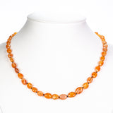 Colier din Pepită ( 39.88 grame ) cu Carneol și Spinel Negru 199.36 Carate