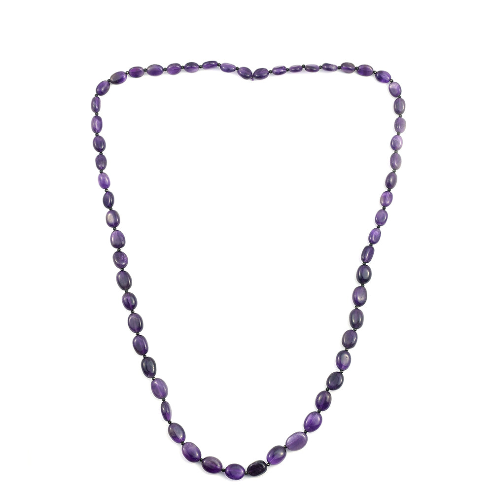 Colier din Pepită ( 35.05 grame ) cu Ametist și Spinel Negru 175.24 Carate