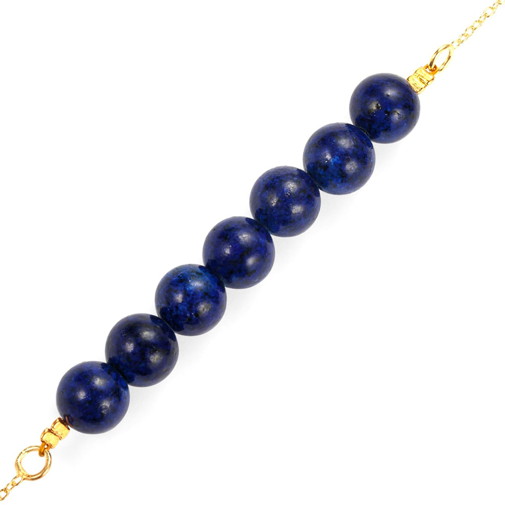 Colier din Argint 925 Placat cu Aur ( 1.84 grame ) cu Lapis Lazuli 28 Carate