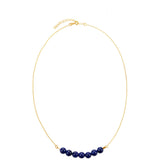 Colier din Argint 925 Placat cu Aur ( 1.84 grame ) cu Lapis Lazuli 28 Carate