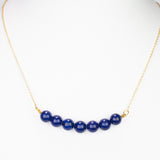 Colier din Argint 925 Placat cu Aur ( 1.84 grame ) cu Lapis Lazuli 28 Carate