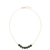 Colier din Argint 925 Placat cu Aur ( 1.84 grame ) cu Turcoaz 31.8 Carate