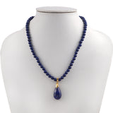 Colier din Aliaj Placat cu Aur ( 5.91 grame ) cu Lapis Lazuli 29.57 Carate