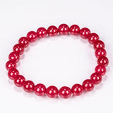 Set of Bracelet with Dyed Amethyst Jade, Green Jade, Light Blue Jade, Dark Blue Jade and Red Jade ATWG: 88.55 cts, AVG: 88.56 grms