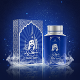 100 ml Eau de Perfume SHEIKH ZAYED BLUE cu Arome de Mosc și Oud pentru Bărbați