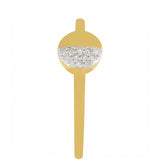Inel din Argint 925 Placat cu Aur ( 1.4 grame ) cu Diamant Alb 0.07 Carate