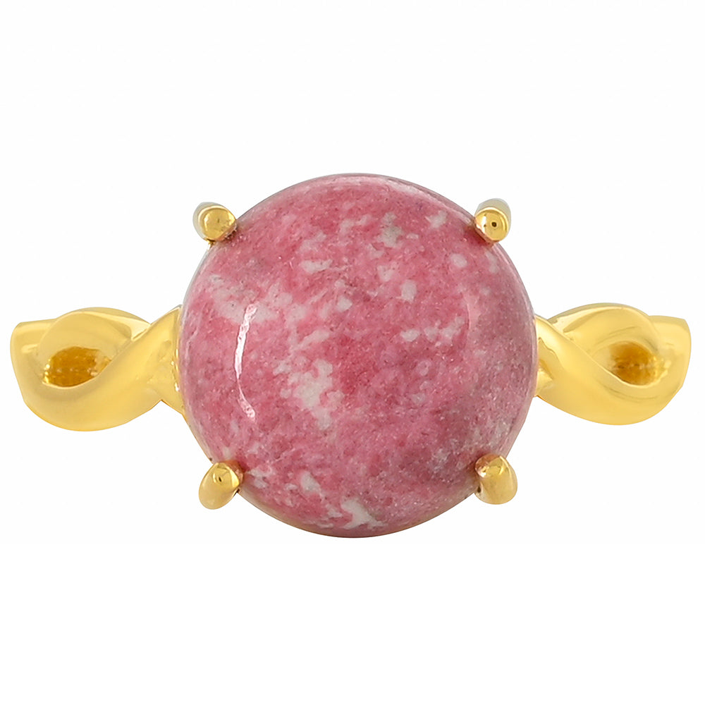 Inel din Argint 925 Placat cu Aur ( 2.98 grame ) cu Thulit 5.84 Carate