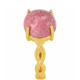 Inel din Argint 925 Placat cu Aur ( 2.98 grame ) cu Thulit 5.84 Carate