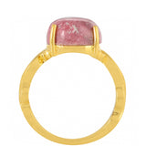 Inel din Argint 925 Placat cu Aur ( 2.98 grame ) cu Thulit 5.84 Carate