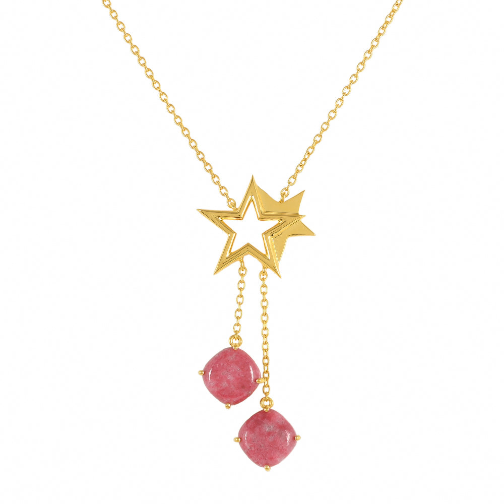 Colier din Argint 925 Placat cu Aur ( 7.03 grame ) cu Thulit 8.57 Carate