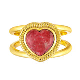 Inel din Argint 925 Placat cu Aur ( 4.95 grame ) cu Thulit 2.72 Carate