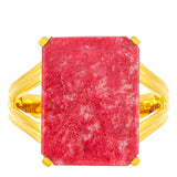 Inel din Argint 925 Placat cu Aur ( 3.43 grame ) cu Thulit 8.46 Carate