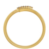 Inel din Argint 925 Placat cu Aur ( 1.87 grame ) cu Diamant de culoarea Șampaniei 0.04 Carate
